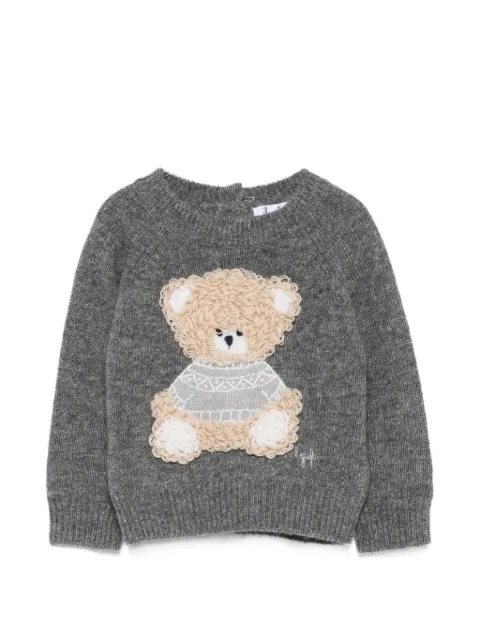Il Gufo teddy bear-patch sweater