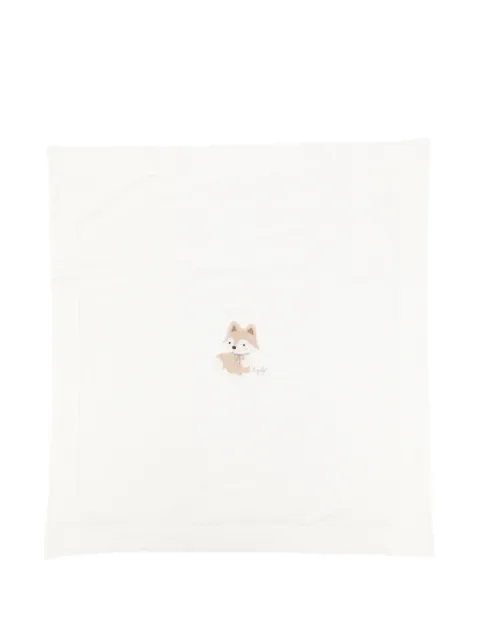 Il Gufo fox-embroidered blanket