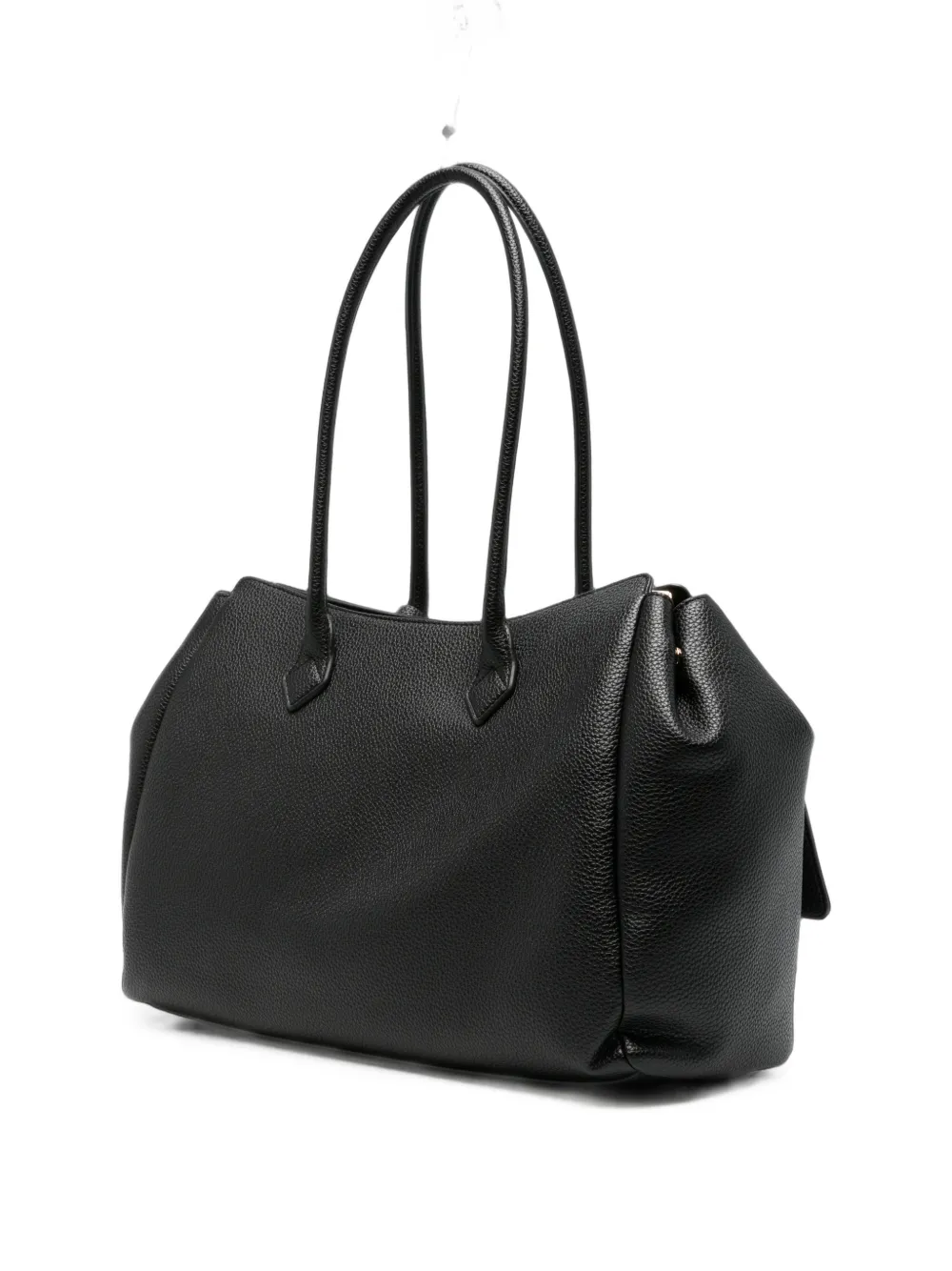 Love Moschino Shopper van bewerkt leer met hangslotdetail Zwart