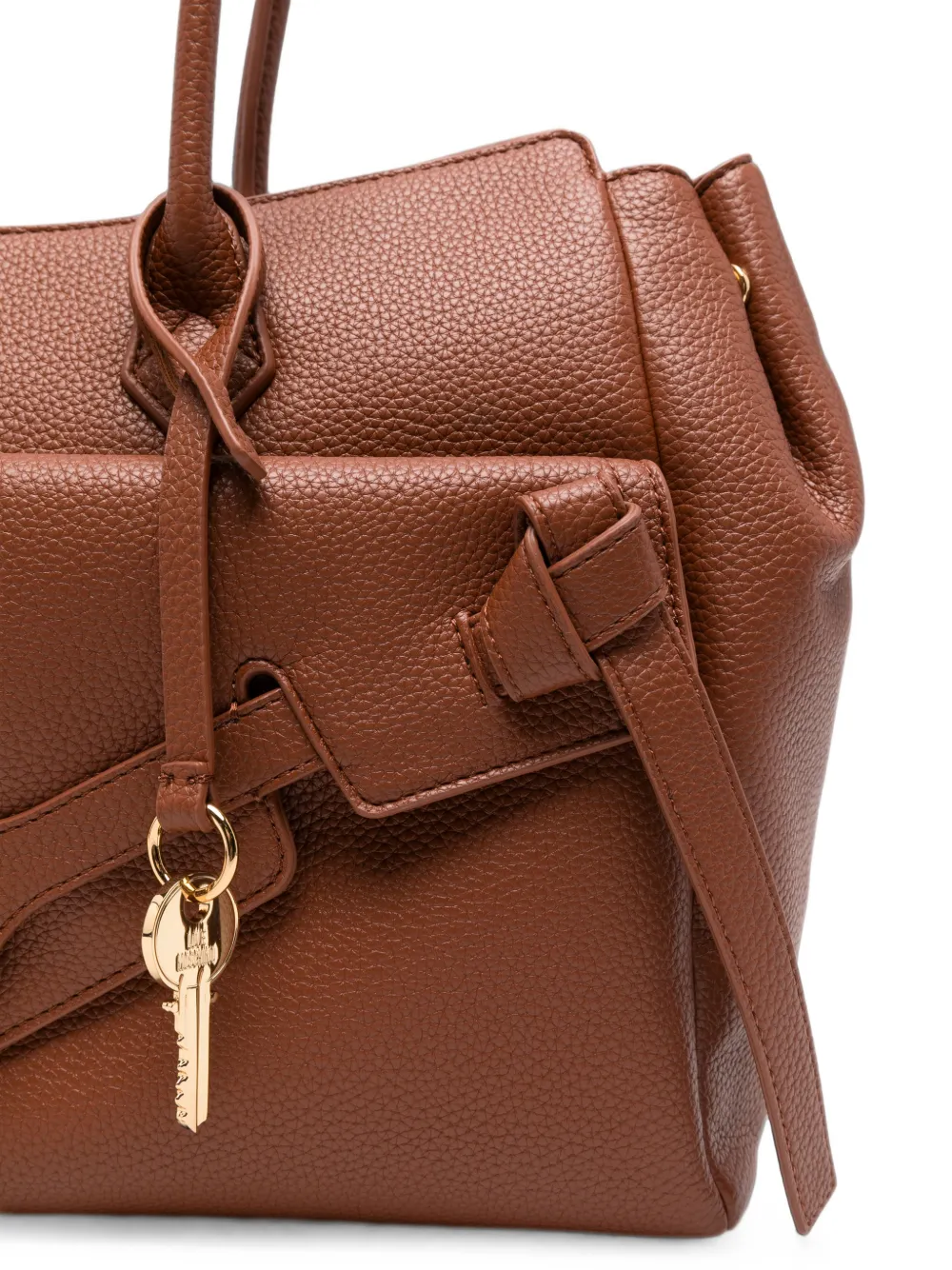 Love Moschino Shopper met logoplakkaat Bruin