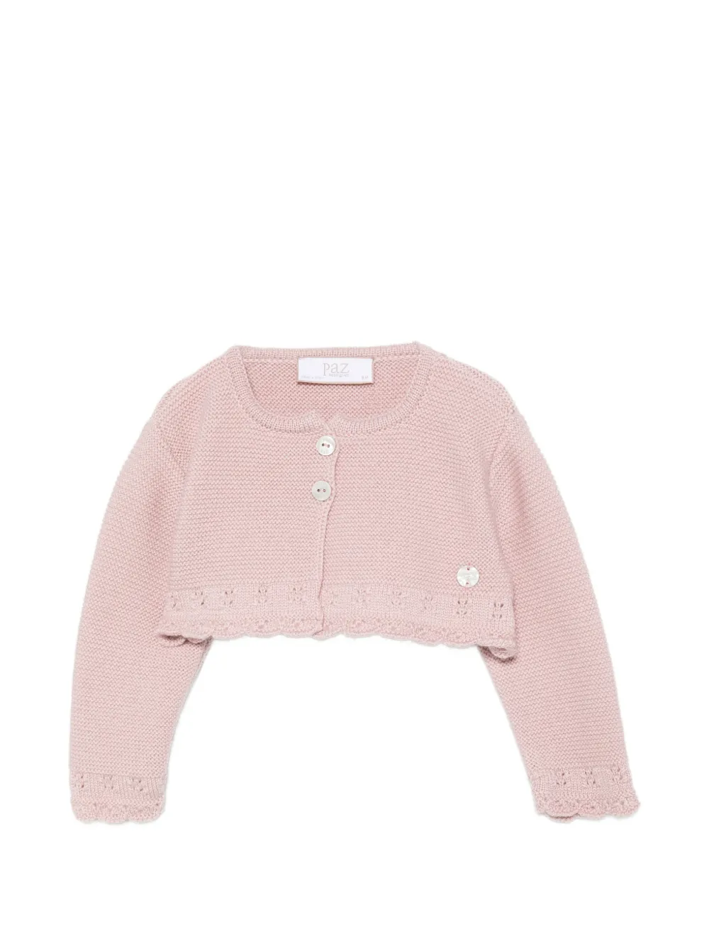 Paz Rodriguez Ledicia Cardigan mit Häkelbesatz - Rosa
