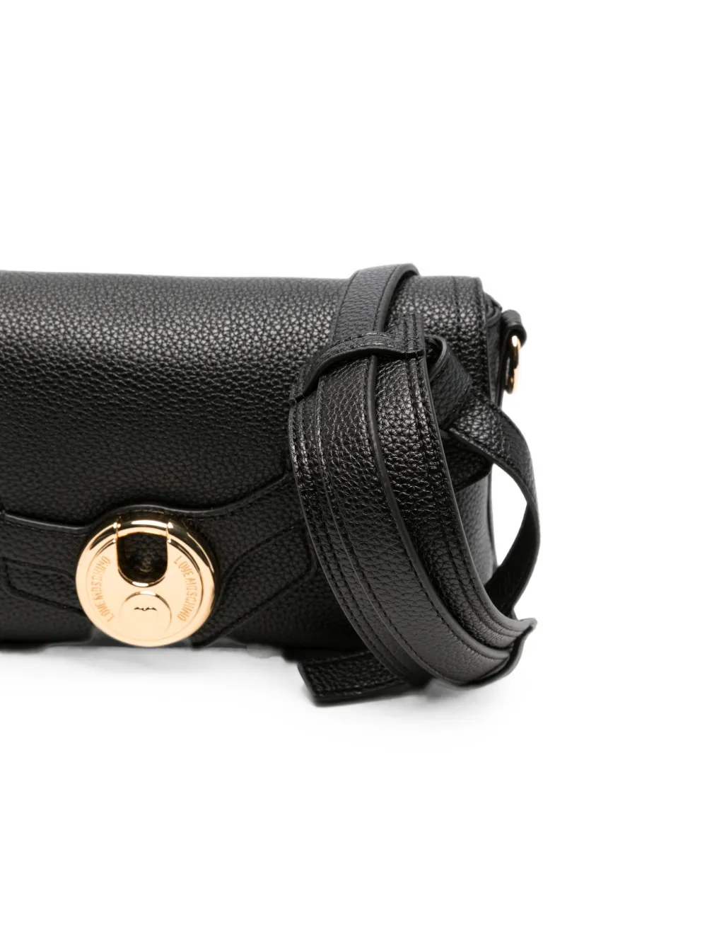 Love Moschino Clutch met logoplakkaat Zwart