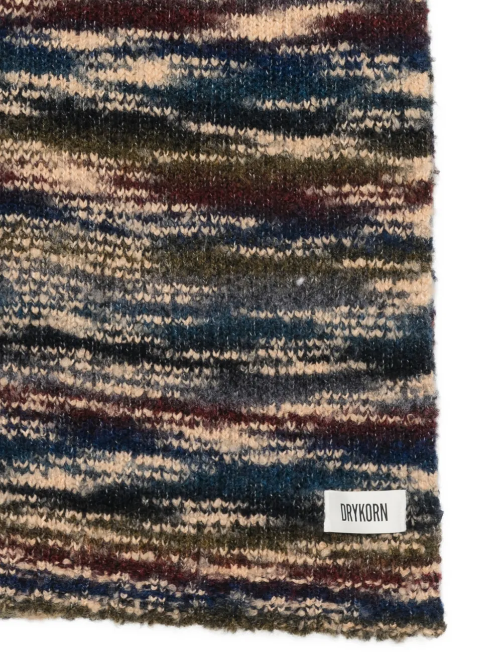 Drykorn Cronica sjaal van space-dye-breisel Blauw