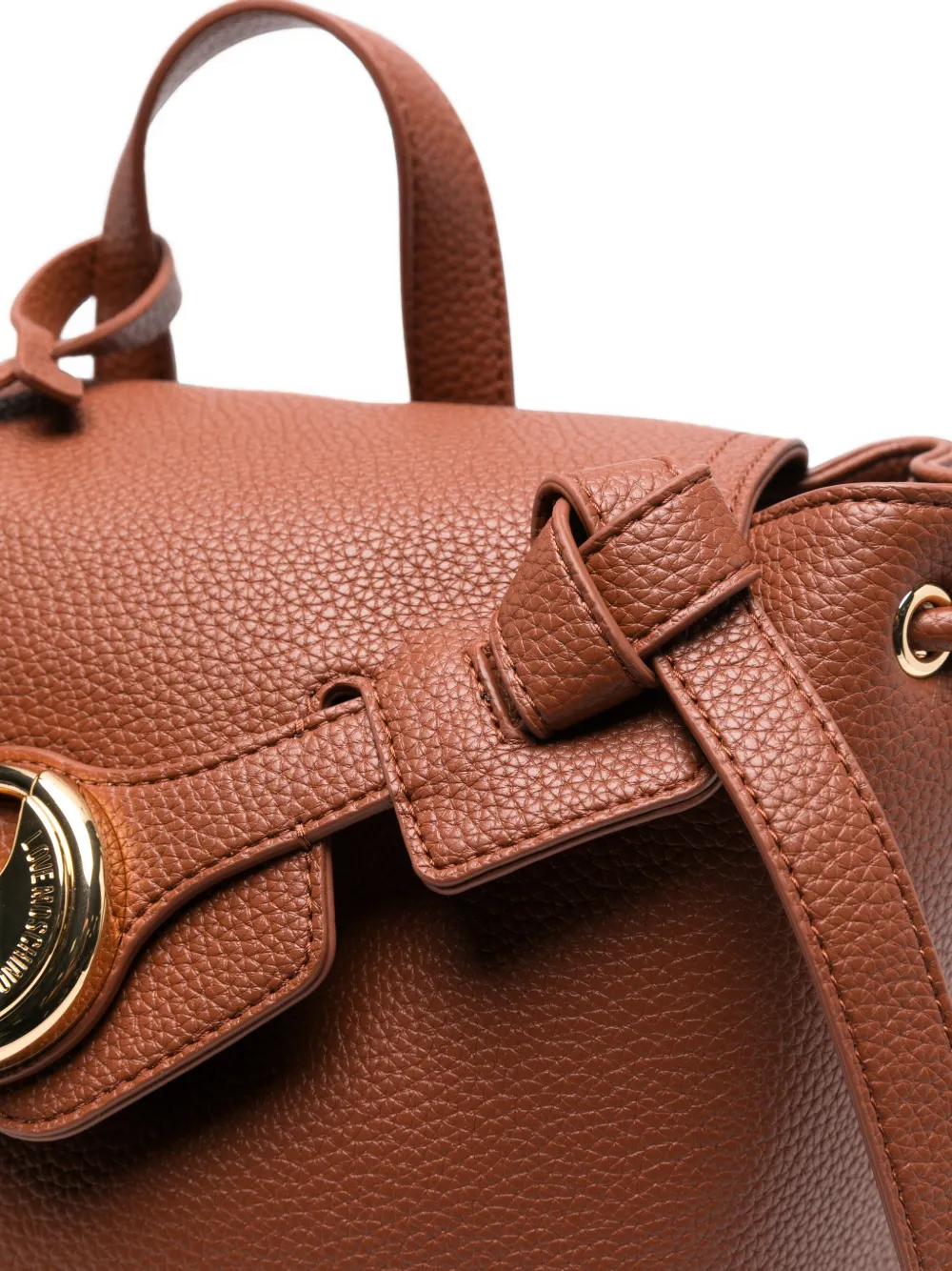 Love Moschino Rugzak met logoplakkaat Bruin
