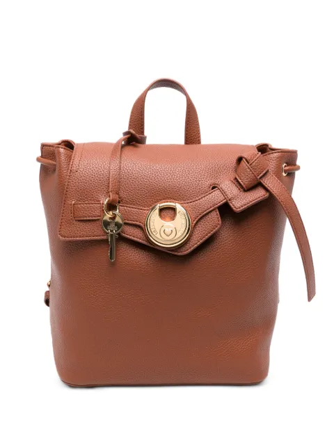 Love Moschino logo-plaque pebbled backpack