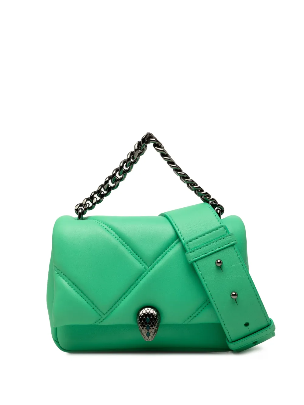 Bvlgari Pre-Owned 2020-2026 mini Serpenti Cabochon Satchel-Tasche - Grün