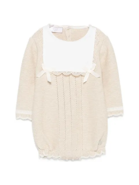 Paz Rodriguez Lua bow-detail knitted romper