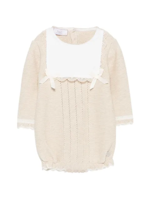 Paz Rodriguez Lua bow-detail knitted romper