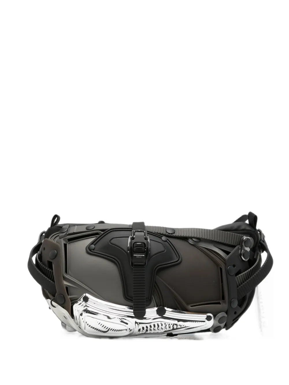 Innerraum sculptural-shell carabiner belt bag - Nero
