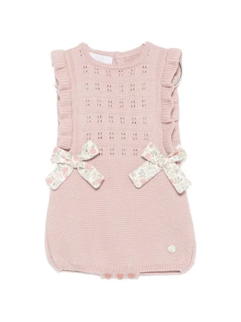 Paz Rodriguez floral-bow ruffled romper