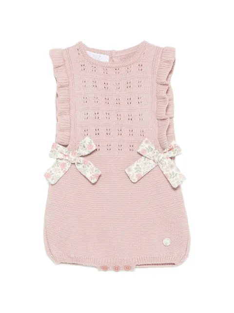 Paz Rodriguez floral-bow ruffled romper