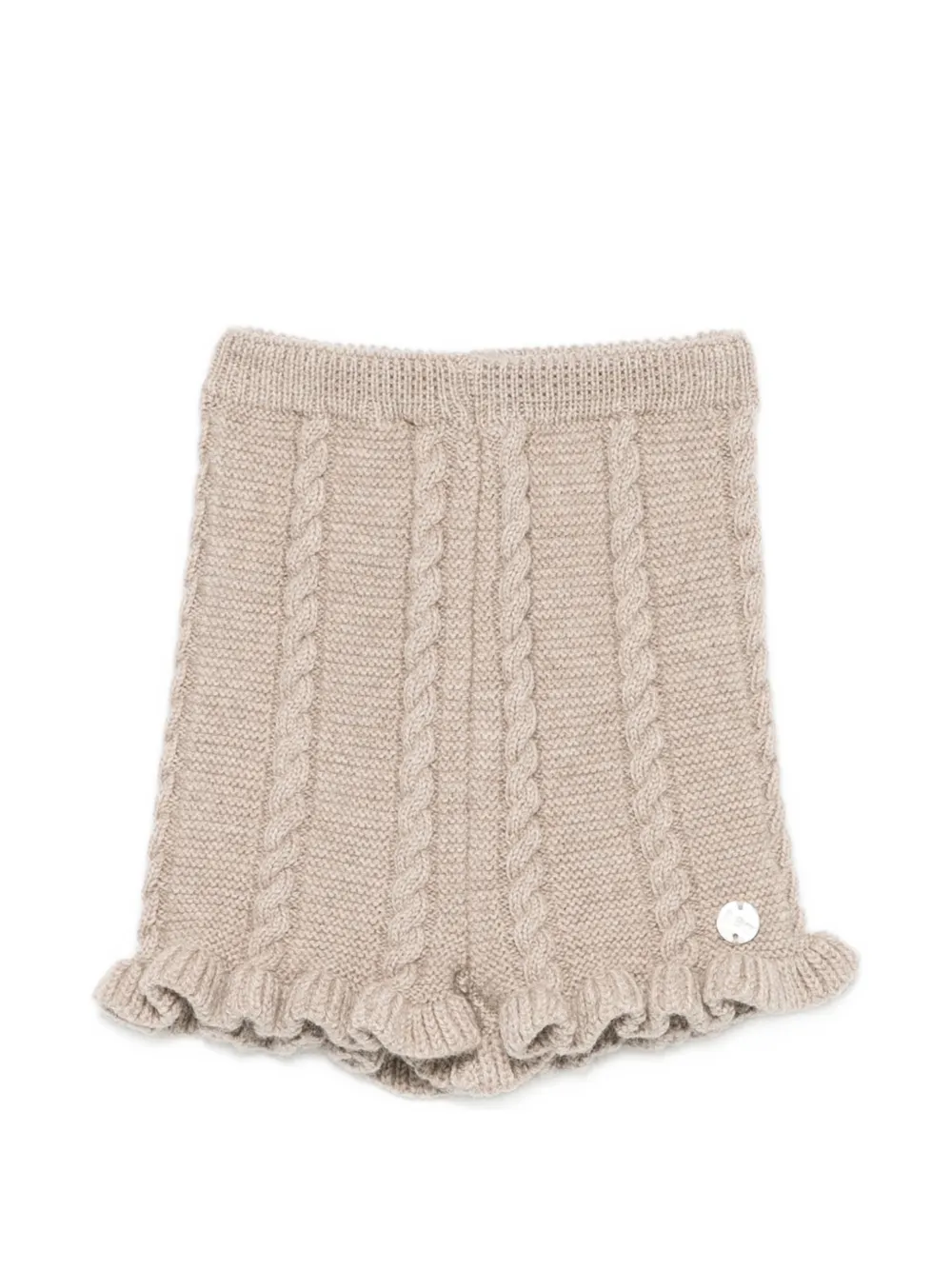 Paz Rodriguez Shorts mit Zopfmuster - Braun