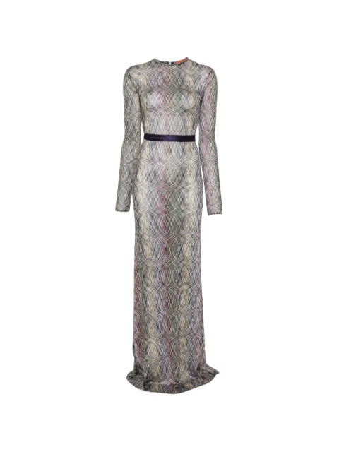 Missoni vestido tejido en zigzag