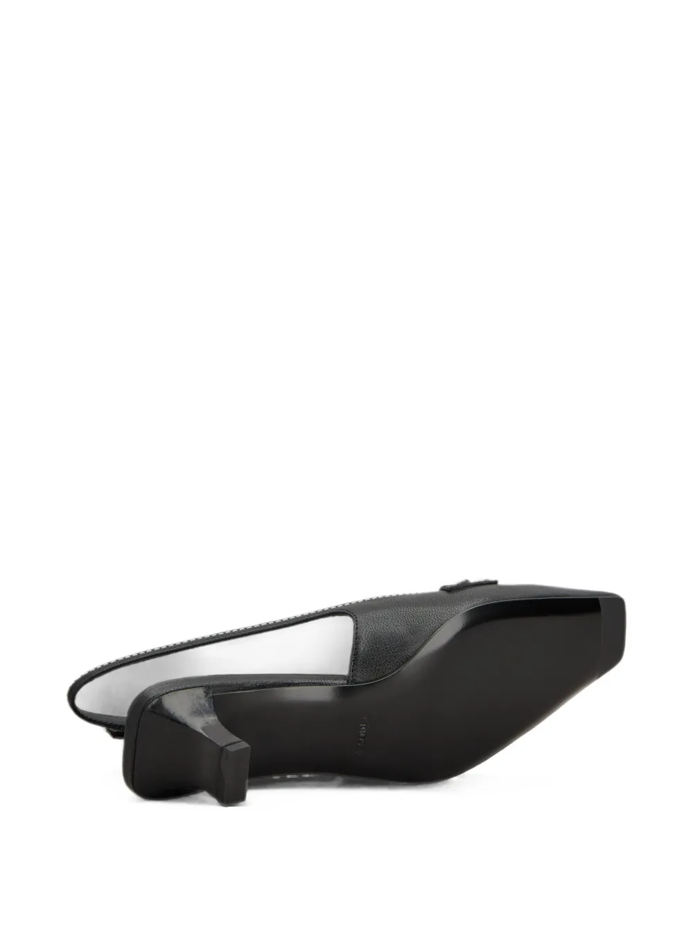 Tod's slingback pumps in leather Zwart