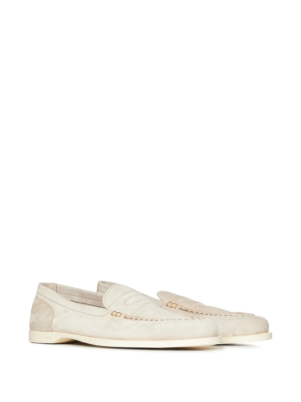 John Lobb Suède loafers Beige