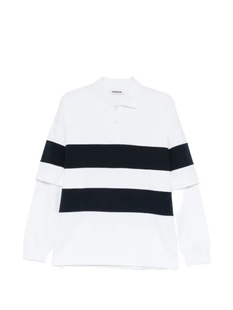 DARKPARK layered striped polo shirt