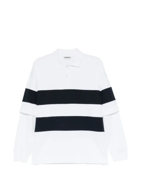 DARKPARK layered striped polo shirt