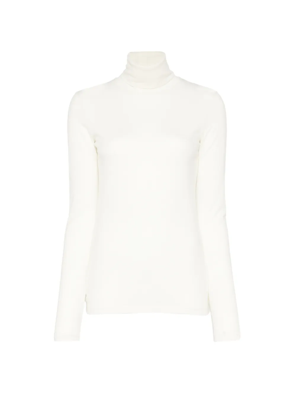 Jil Sander Top met hoge hals en lange mouwen Wit