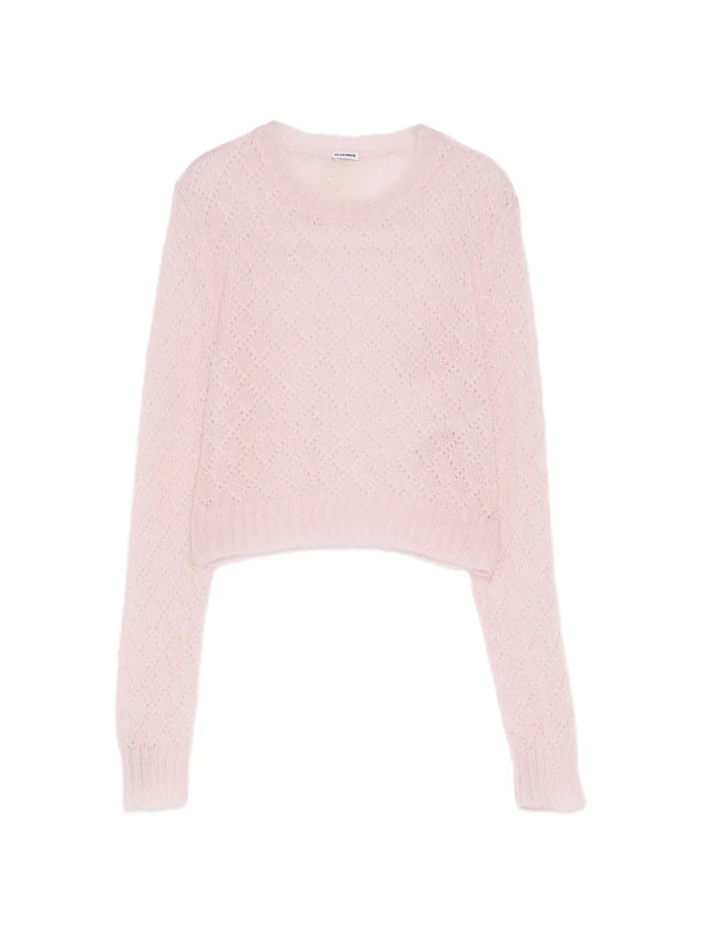 Jil Sander open-knit cropped sweater - Pink
