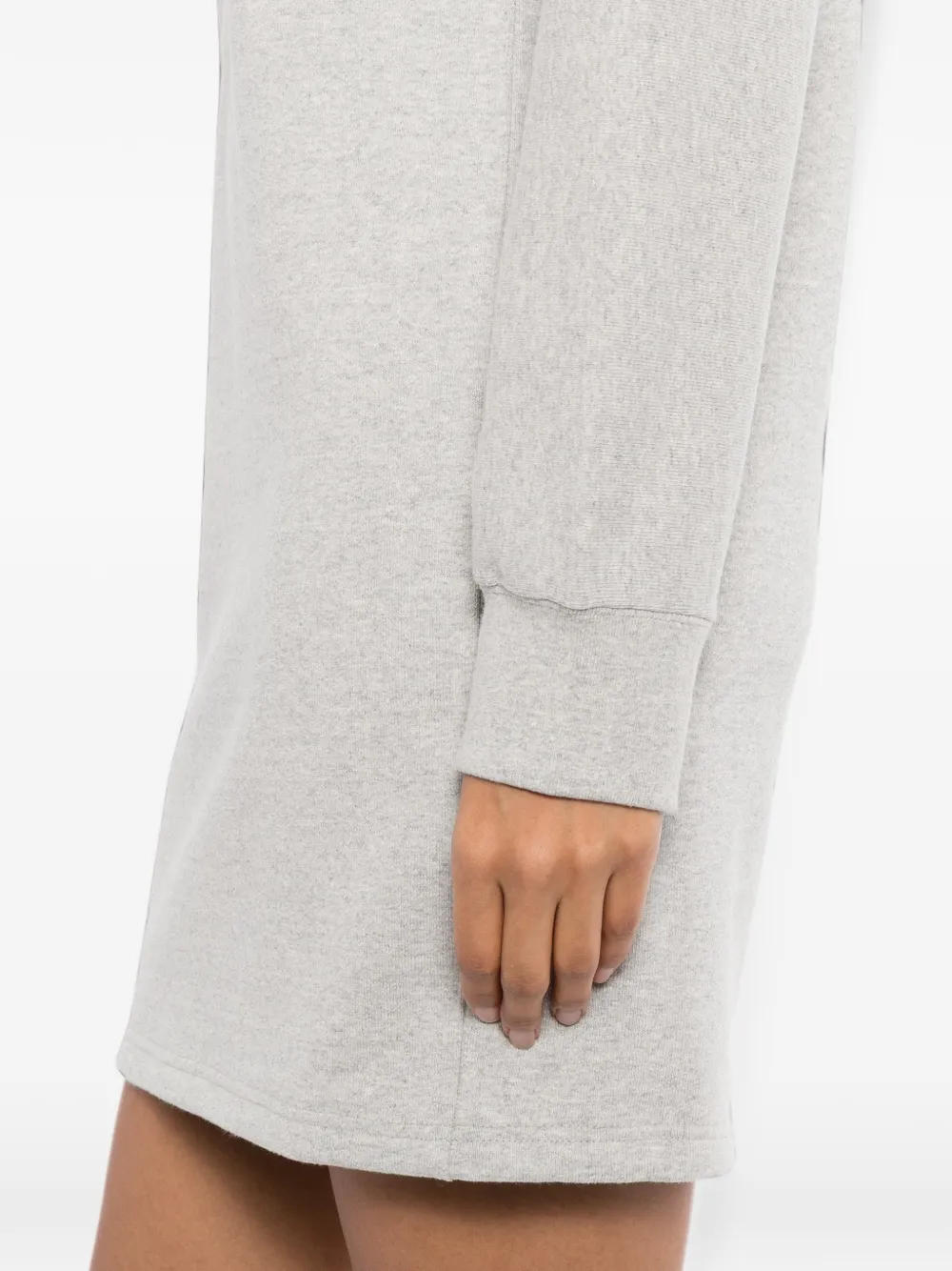 Jil Sander Jurk met ronde hals en lange mouwen Grijs