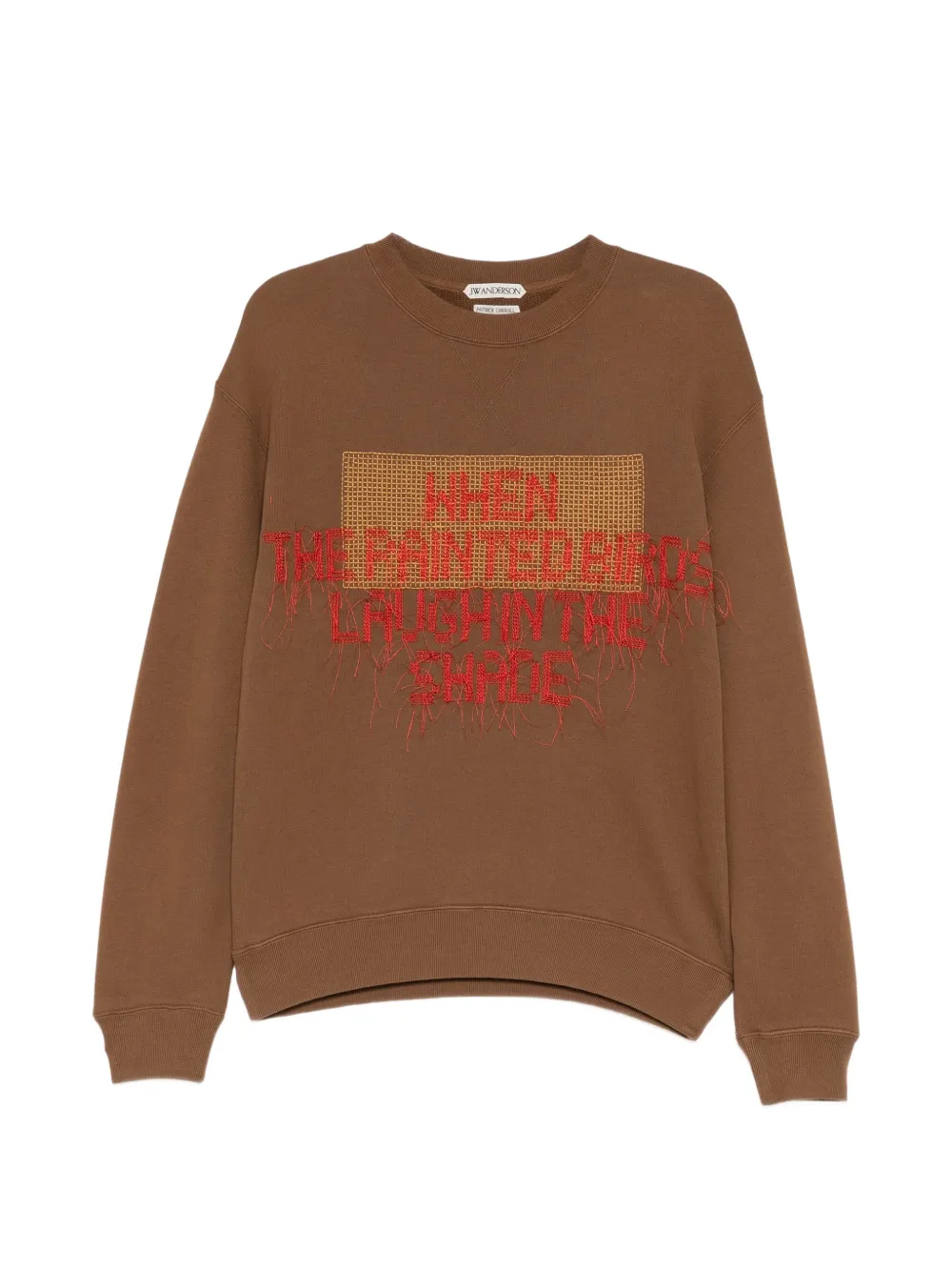 JW Anderson embroidered-slogan sweater