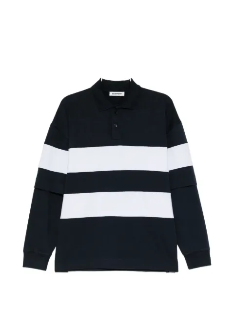 DARKPARK striped double-sleeve polo shirt