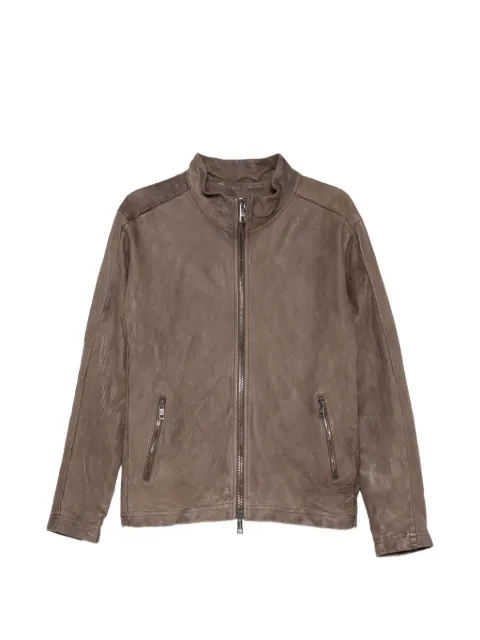 Giorgio Brato leather zip-up jacket