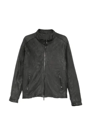 Giorgio Brato Leather Jacket | Black | FARFETCH JO