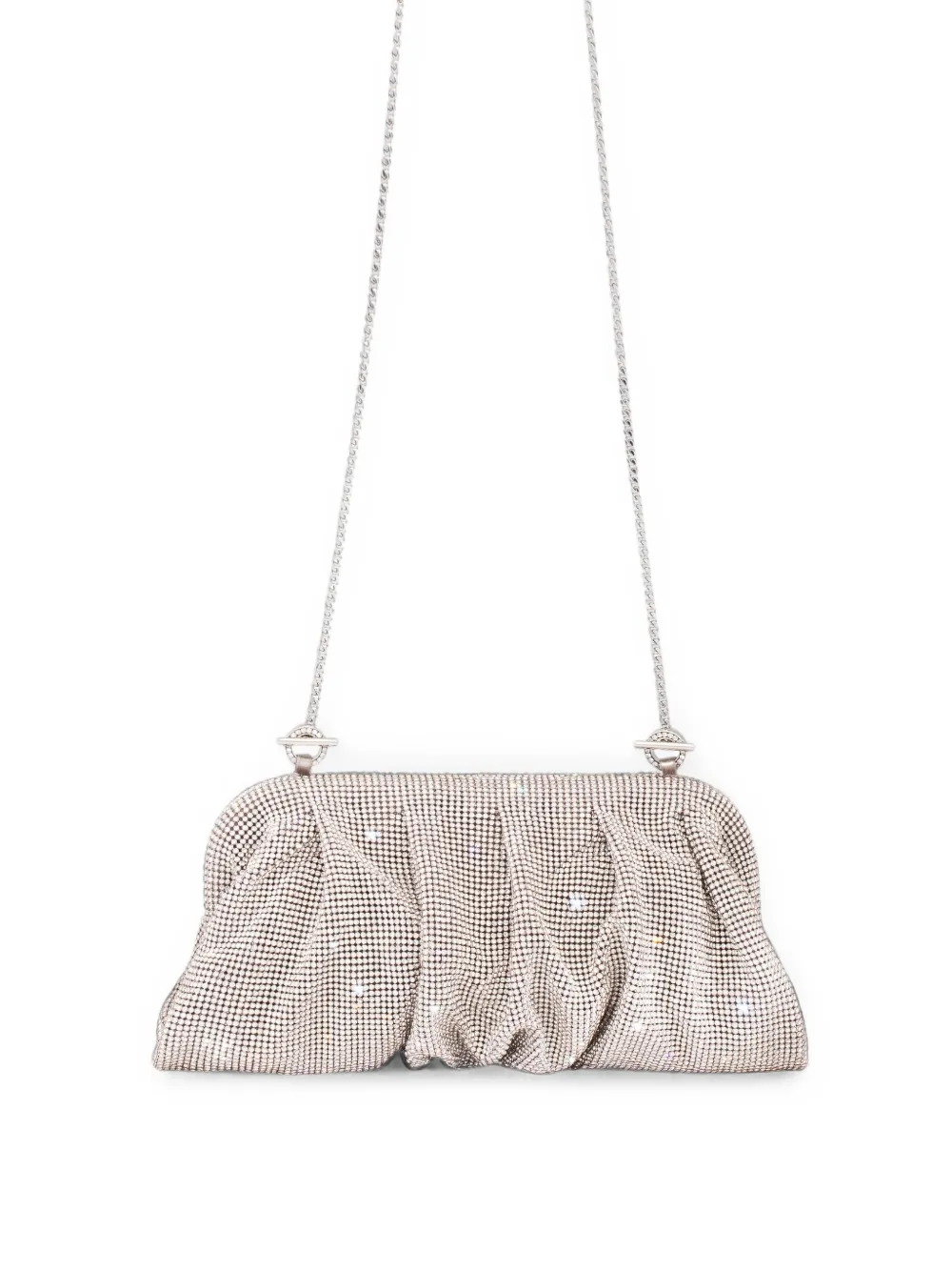 Benedetta Bruzziches Venus La Grande clutch verfraaid met kristal Zilver