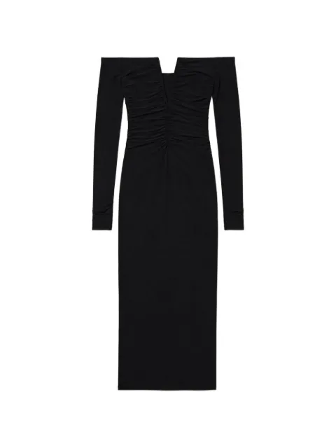 Amazuìn gathered off-the-shoulder midi dress