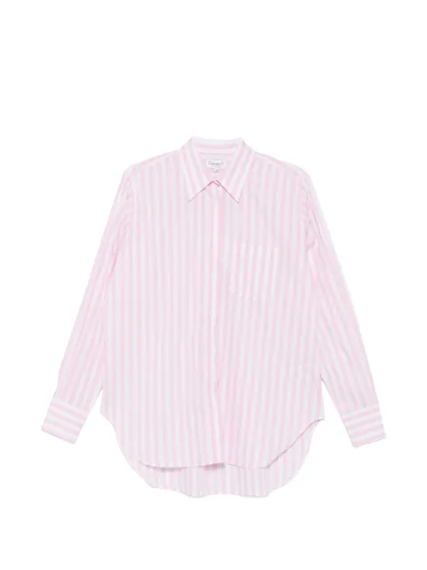 Hunza G camisa Cabana con rayas bordadas