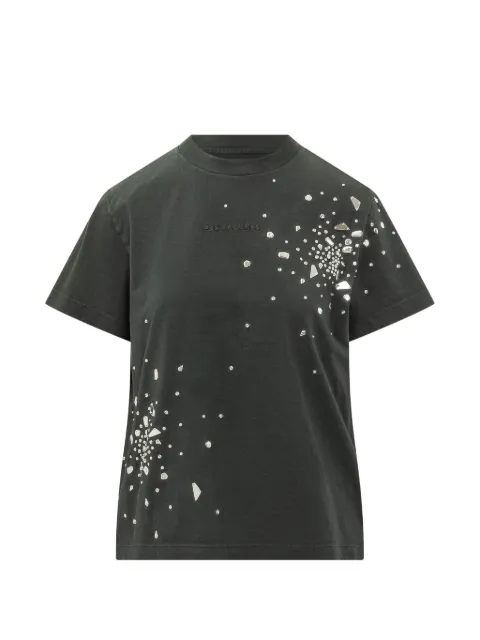 DES PHEMMES crystal-embellished T-shirt