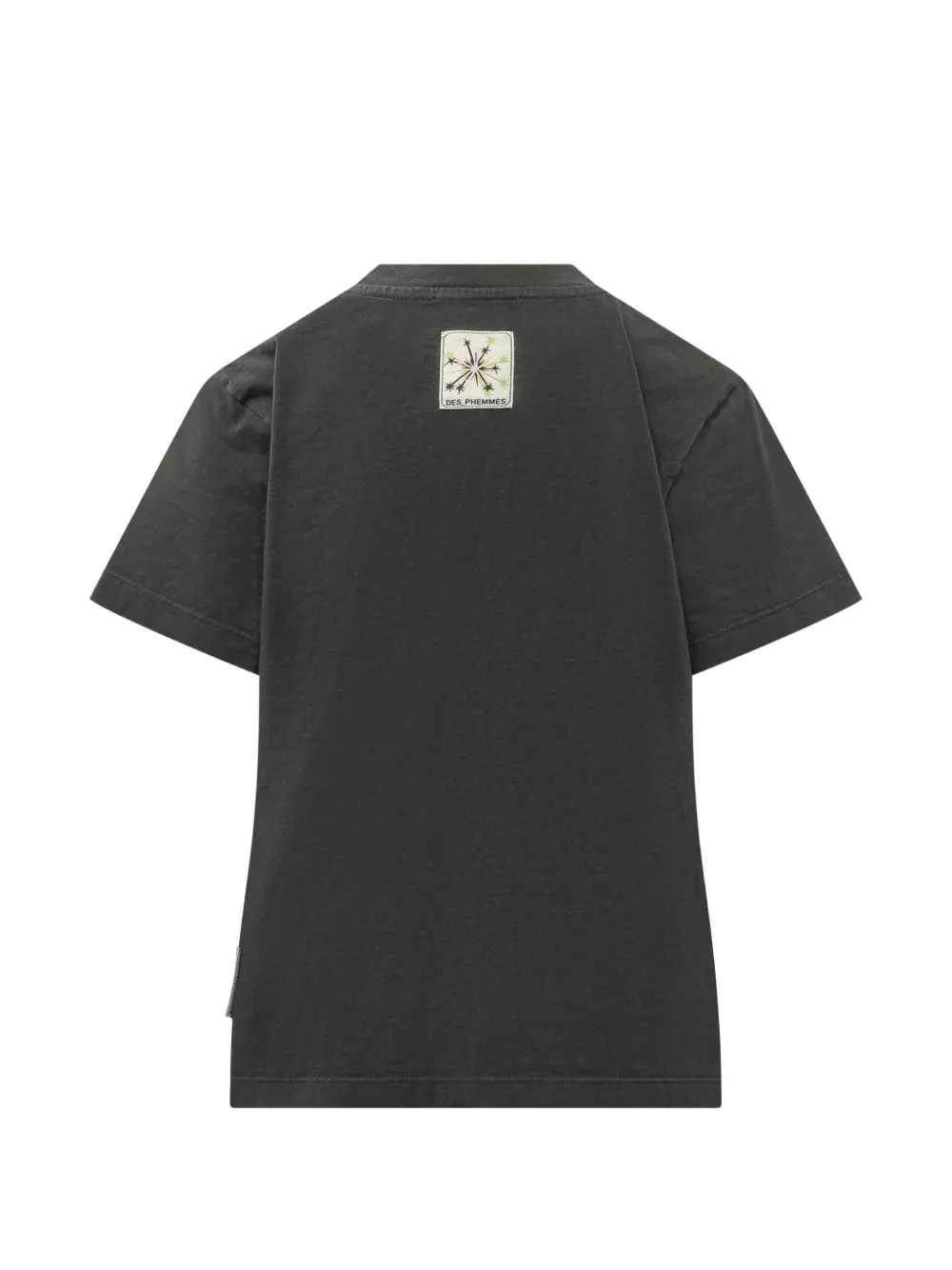 DES PHEMMES T-shirt verfraaid met kristallen Zwart
