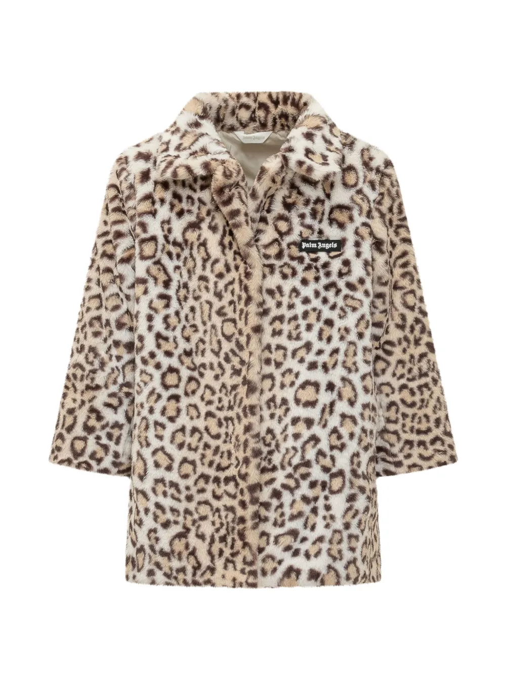 Palm Angels Kids leopard-print faux-fur jacket - Toni neutri