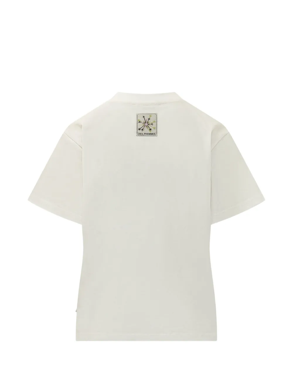 DES PHEMMES T-shirt verfraaid met kristallen Beige