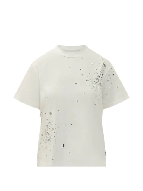 DES PHEMMES T-Shirt mit Kristallen