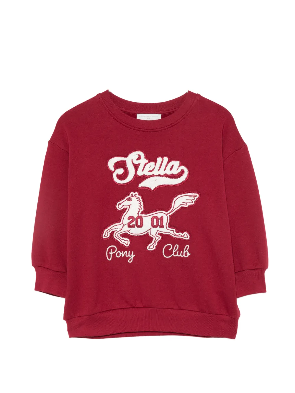 Stella McCartney Kids pony-patch sweater - Rosso