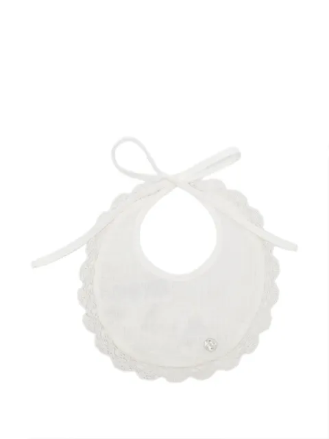 Paz Rodriguez lace-trim bib