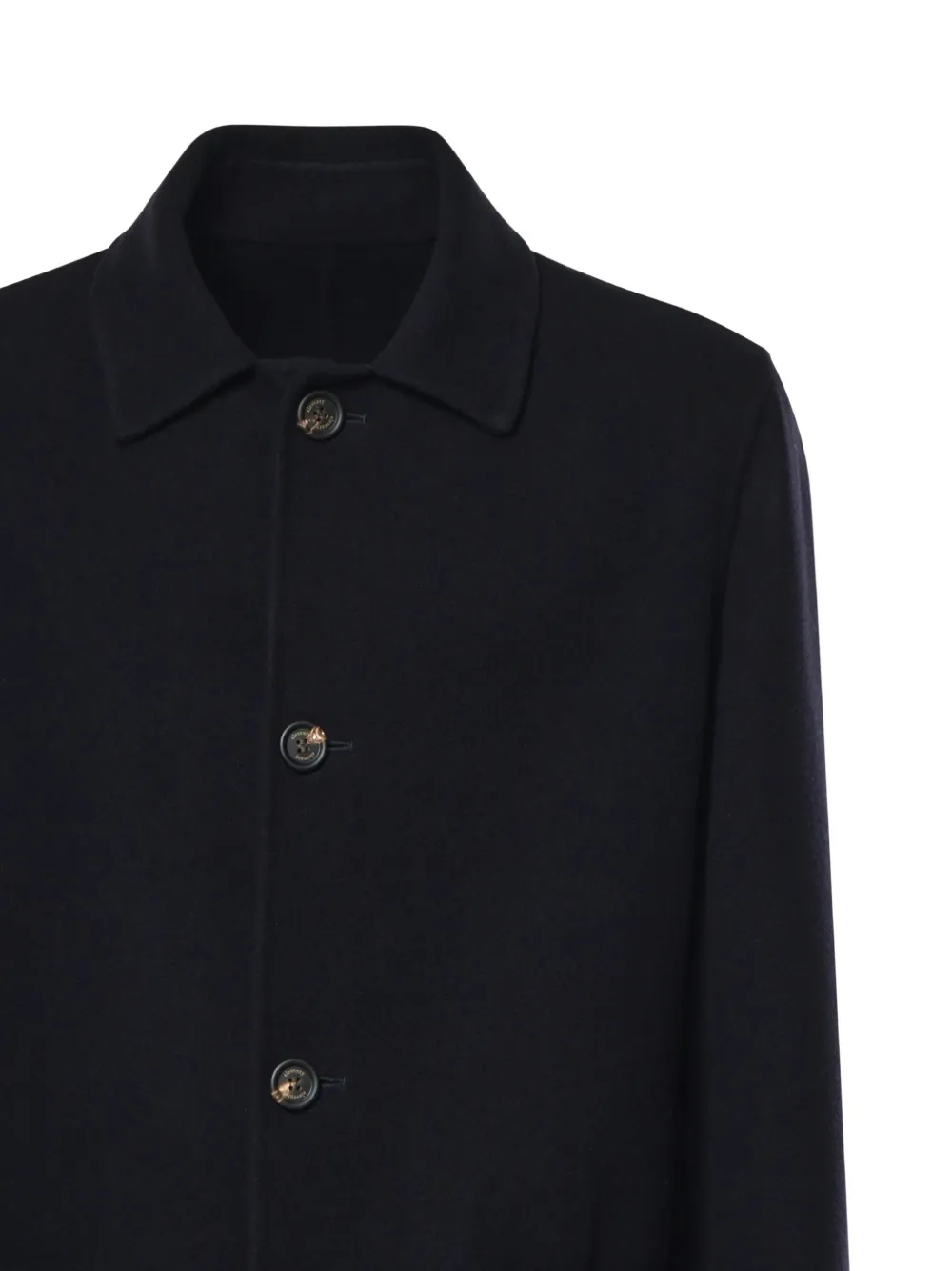 Eleventy Button-down jas met opgestikte zak Blauw