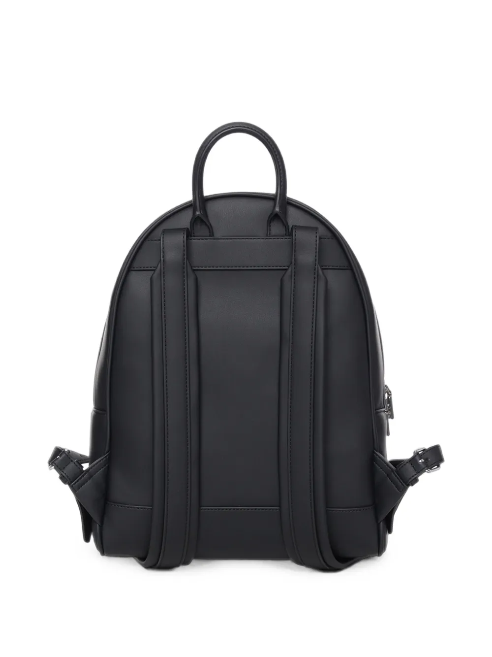 Love Moschino logo-plaque backpack Zwart