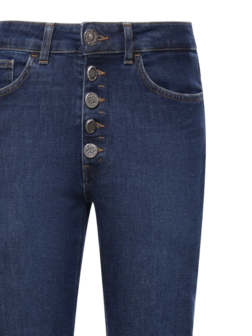 DONDUP Koons cropped jeans met knopen Blauw