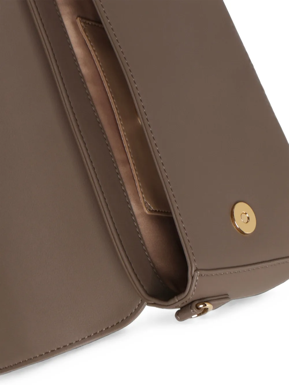 Love Moschino Schoudertas met logoplakkaat Bruin