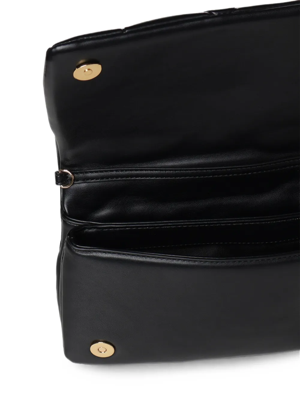 Love Moschino Schoudertas met logoplakkaat Zwart