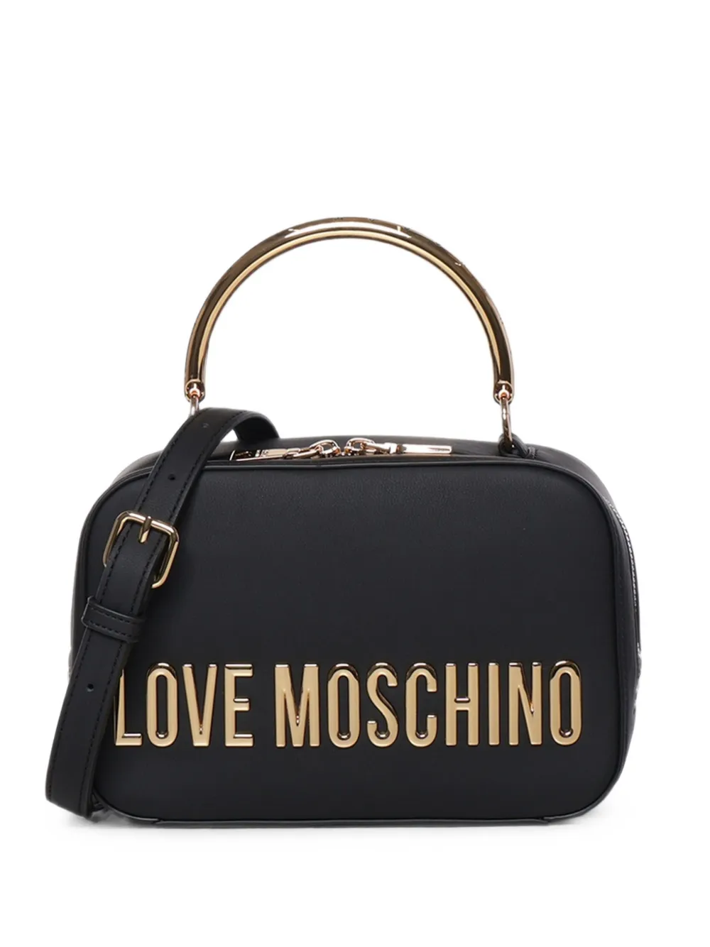 Love Moschino logo-lettering metal-handle tote bag · OS