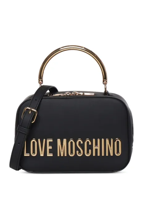 Love Moschino logo-lettering metal-handle tote bag