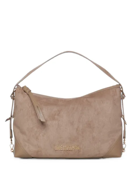 Love Moschino logo-plaque shoulder bag