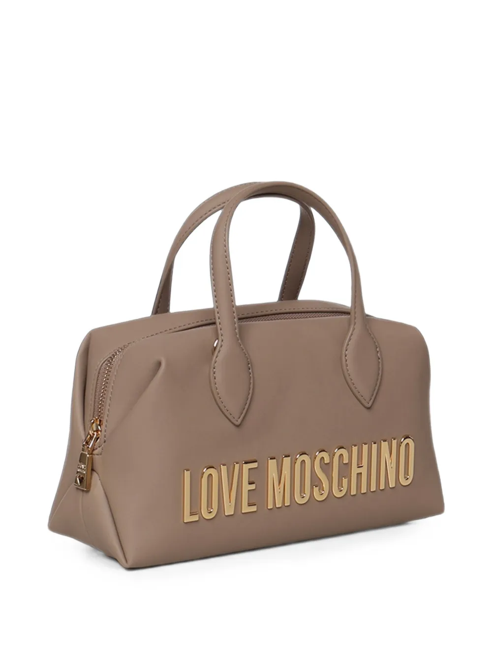Love Moschino logo-lettering tote bag Beige