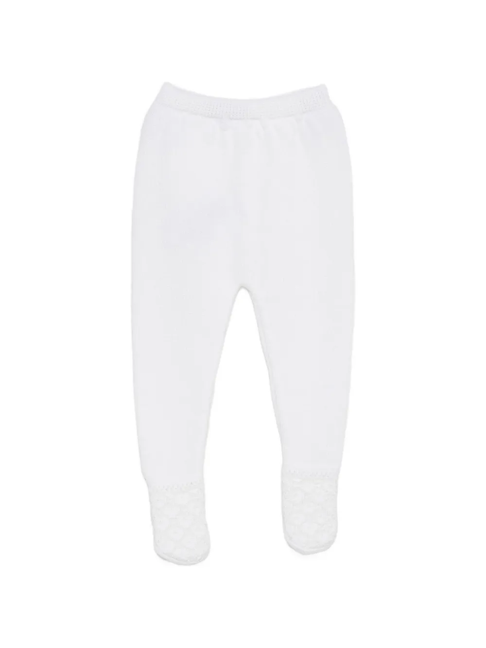 Paz Rodriguez cable-knit sweater and trousers set Wit