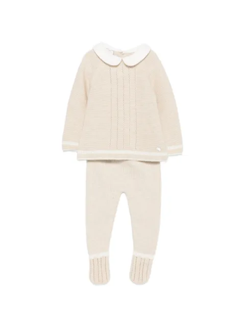 Paz Rodriguez set de jersey de punto con cuello Peter Pan y pantalones