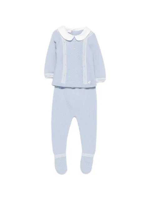 Paz Rodriguez peter pan collar knitted sweater and trouser set (set of two)